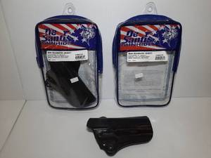 lot 1247 image: (2) DeSantis Gunhide Mini Scabbard (right) Fits standard 1911 and others
