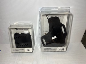 lot 1376 image: 2) Versacarry Accessories Comfort Flex Deluxe IWB Hybrid Holster, Size 3, Subcompact Double Adjustable Mag Pouch