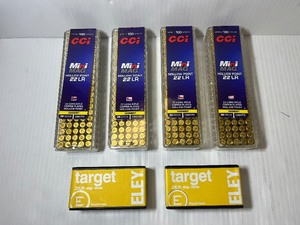 lot 1434 image: Ammo (4) CCi 22LR Mini Mag, Varmint, 36 gr, 100 RD (2) Eley Target .22 LR, 40 gr, 50 RDS.