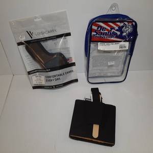 lot 1411 image: (2) Firearm Accessories Versacarry Delta Carry IWB Holster Water Buffalo Leather DeSantis Apache Ankle Rig (right)