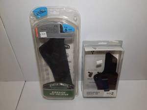 lot 1415 image: (2) Firearm Holsters Uncle Mikes Sidekick Hip Holster Versacarry Compound Gen II Essential IWBHolster