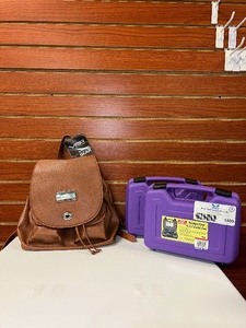 lot 1409 image: Vism Womens Concealed Carry Backpack (2) MTM Handgun Case, purple, 805-26