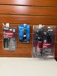 lot 1425 image: (3) Safety Defense Tools Sabre Pepper Gel Mace Pepper Gel Home Defense
