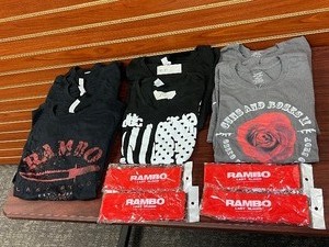 lot 1433 image: (12) T-shirts and Promo headbands