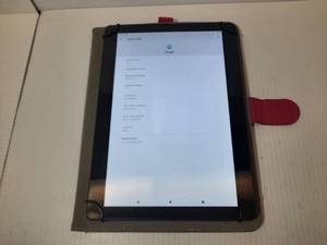lot 1464 image: qunyiCO Android 11 Tablet10 inch, Model Y10, with pink case.