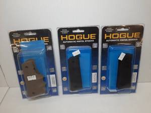 lot 1477 image: (3) Hogue Automatic Pistol Stocks, Fits Colt Government Full Size Auto