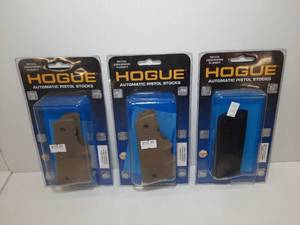 lot 1479 image: (3) Hogue Automatic Pistol Stocks, Fits Colt Government Full Size Auto