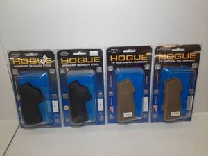 lot 1495 image: Hogue Grips (2) Monogrip Revolver Stock, Ruger LCR (2) 15 Vertical Polymer Grip, Fits AR-15M-16 Style Rifles