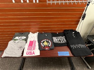 lot 1429 image: (17) Promo Shirts Maxim Defense, Real Avid, Ballistics Matter, USA tank top, M&P,  Springfield Armory