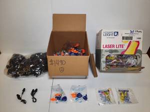 lot 1490 image: (2) boxes Howard Leight Laser Lite and AirSoft Earplugs - Corded