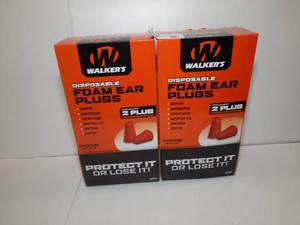 lot 1511 image: (2) Boxes  Walkers Disposable Foam Ear Plugs in 2-plug packs, NRR33
