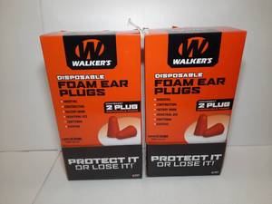lot 1489 image: (2) Boxes of Walkers Disposable Foam Ear Plugs in 2-plug packs