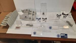 lot 1488 image: Merchandise Displays. Vortex Scopes, Walther, M&P, S&W