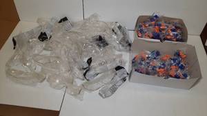 lot 1537 image: Safety Glasses and Ear Plugs with a String