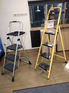 lot 1565 image: (2) Folding Step Ladders