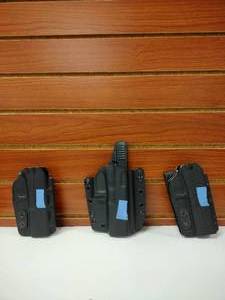 lot 1549 image: (3) Galco Corvus InsideOutside Waistband Belt Leather Holster