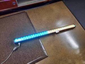 lot 1485 image: Color Strip LED Light Bar, 40 inch. Powers Up.