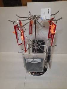 lot 1487 image: Rotating 2-tier Counter Top Spinner Display Stand
