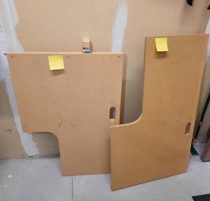 lot 1646 image: (2) Hand Crafted Plywood Portable Shooting Bench Table Tops