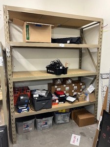 lot 1682 image: Xtreme steel component shelving rack