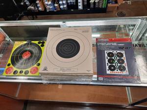 lot 1693 image: Targets (23) Glow Shot Splatter NRA 25 YD Slow-fire Pistol Champion Adhesive 25 YD Small Bore