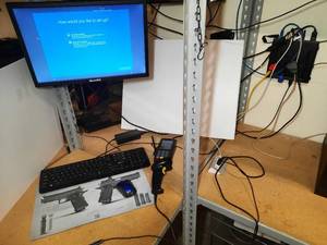 lot 1765 image: Technology POS Equipment HP Elite Desk PAX S300 Pad Laser Barcode Scanner BEWOFATI Monitor