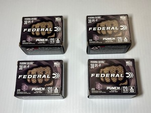 lot 1148 image: (4) Federal Personal Defense 38 SPL P, Punch JHP, 120 GR, 20 RD
