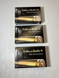 lot 1242 image: (4) Sellier & Bellot Rifle Ammunition, 30-06 Spring, SP, 180 gr, 20 RD. No. 2937, SB3006B