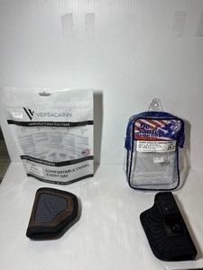 lot 1324 image: Versacarry IWB Holster Water Buffalo Leather  DeSantis Gunhide, Super Stealth (Ambidextrous)Glock 43