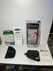 lot 1343 image: Uncle Mikes Inside-the-Pocket Holster Galco Gun Leather Auto Locking Holster, Glock 27, 33