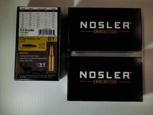 lot 290 image: (3) Nosler Ballistic Tip Ammo, 6..5 Grendel,, 120 GR,, BT, #61023