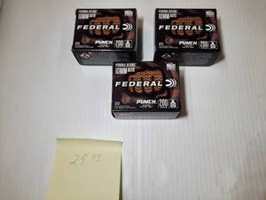 lot 1831 image: (3) Federal Personal Defense Pistol Cartridges, 10mm Auto, Punch JHP, 200 GR, 20 RD