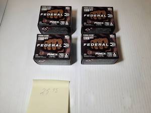 lot 1832 image: (4) Federal Personal Defense Pistol Cartridges, 10mm Auto, Punch JHP, 200 GR, 20 RD