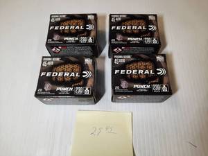 lot 1836 image: (4) Federal Personal Defense Pistol Cartridges, 45 Auto, Punch JHP, 230 GR, 20 RD