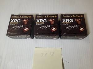 lot 1856 image: (3) Sellier & Bellot XRG Defense Ammo, 45 Auto, 165 grs.,  25 RD, SB45XA
