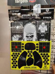lot 1505 image: Triumph Visual Vital Reactive Splatter Targets 16 x 12 YETI