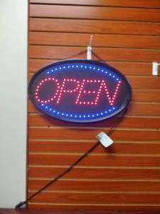 lot 1803 image: LED Sign OPEN