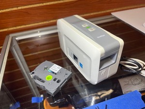 lot 1814 image: P-touch Connectable Label Printer with auto cutter, PT-2430PC. Keyboard.