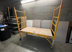 lot 1636 image: Multi-Purpose 6ft. Baker-Style Scaffold, 1000 LB Load Capacity