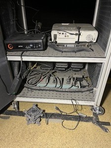 lot 40A image: Ti V23 Live Fire Gun Range Simulator (watch video) Plus Rolling Cart & Epson VS250 projector Watec Camera Zotac Mini PC Illuminators