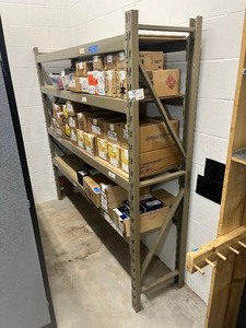 lot 1626 image: Steel component bulk shelving rack