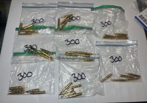 lot 1306 image: (8) Bags of 300 AAC Blackout ammo.