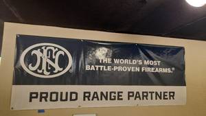lot 1876 image: FNH Banner 96 x 36