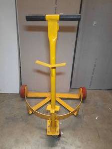 lot 1889 image: Low-Profile Drum Caddy with Bung Wrench Handle LO-DC-PU - Polyurethane Wheels