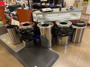 lot 1915 image: Trash Cans