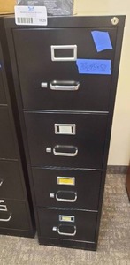 lot 1929 image: Steel 4-drawer Vertical Filing Cabinet