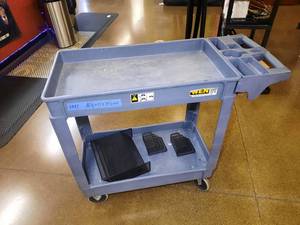lot 1947 image: Gray Rolling Utility Cart