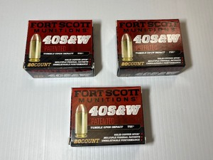 lot 1073 image: (3) Fort Scott Munitions 40 S&W TUI, 20 RD