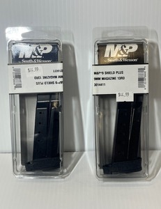 lot 438 image: (2) Firearm Magazines M&P by Smith & Wesson Magazine, 9 Shield Plus 9mm, 13 RD, 3014411