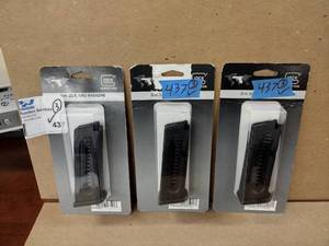 lot 437 image: (3) Glock Magazines, G44 - 22LR, 10 RD